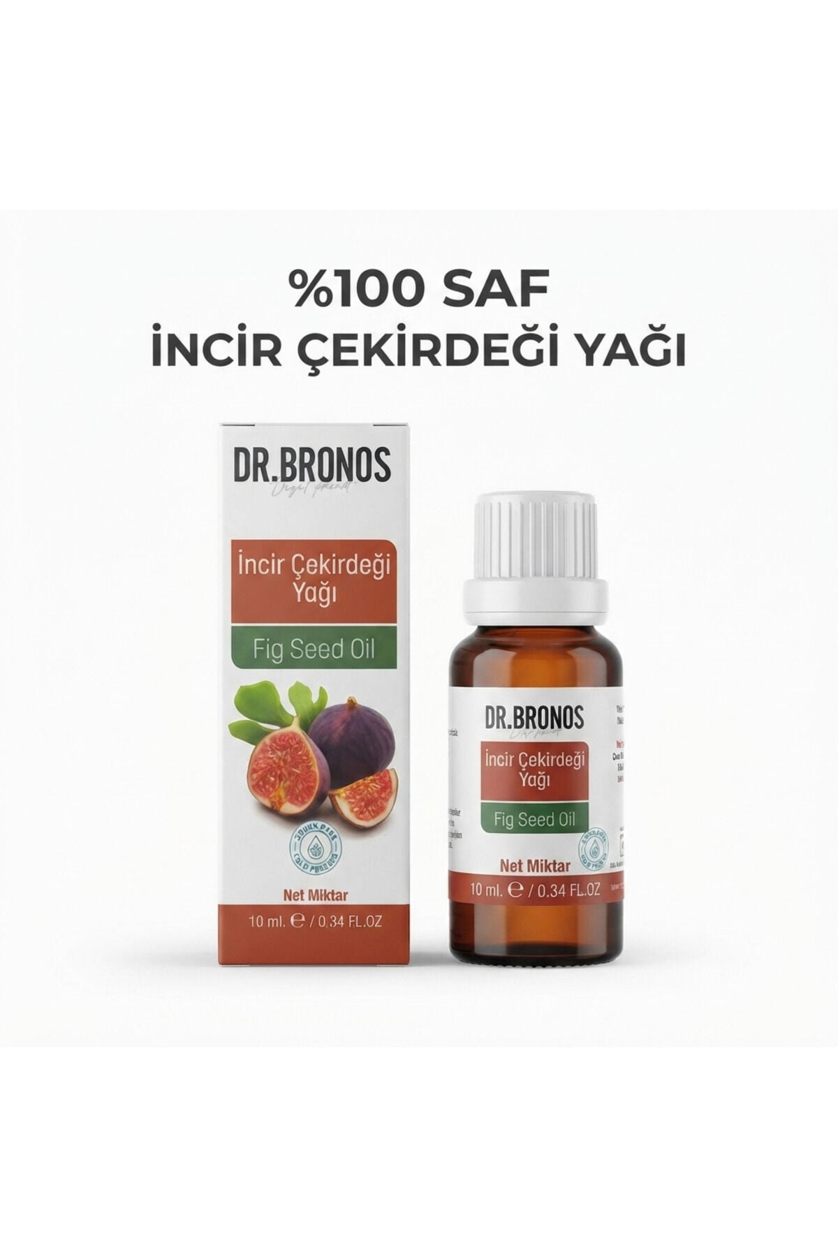 %100 Saf İncir Çekirdeği Yağı 10 ml Soğuk Sıkım Gıda Takviyesi ve Cilt Bakım Yağı