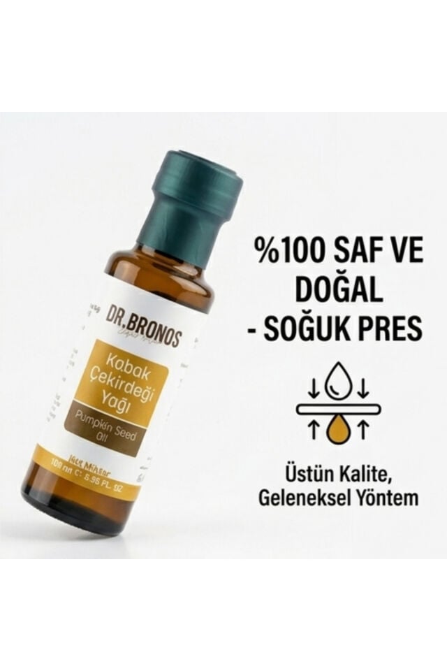%100 Saf Kabak Çekirdeği Yağı 100 ml Soğuk Pres | Saf ve Katkısız Doğal Cam Şişe Bitkisel Yağ