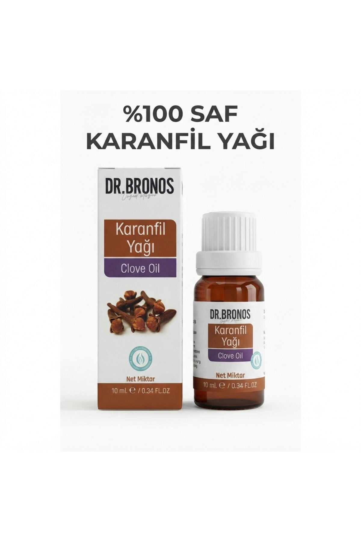 %100 Saf Karanfil Yağı 10 ml | Konsantre Doğal Uçucu Gıda Aroması ve Ağız Bakım Yağı