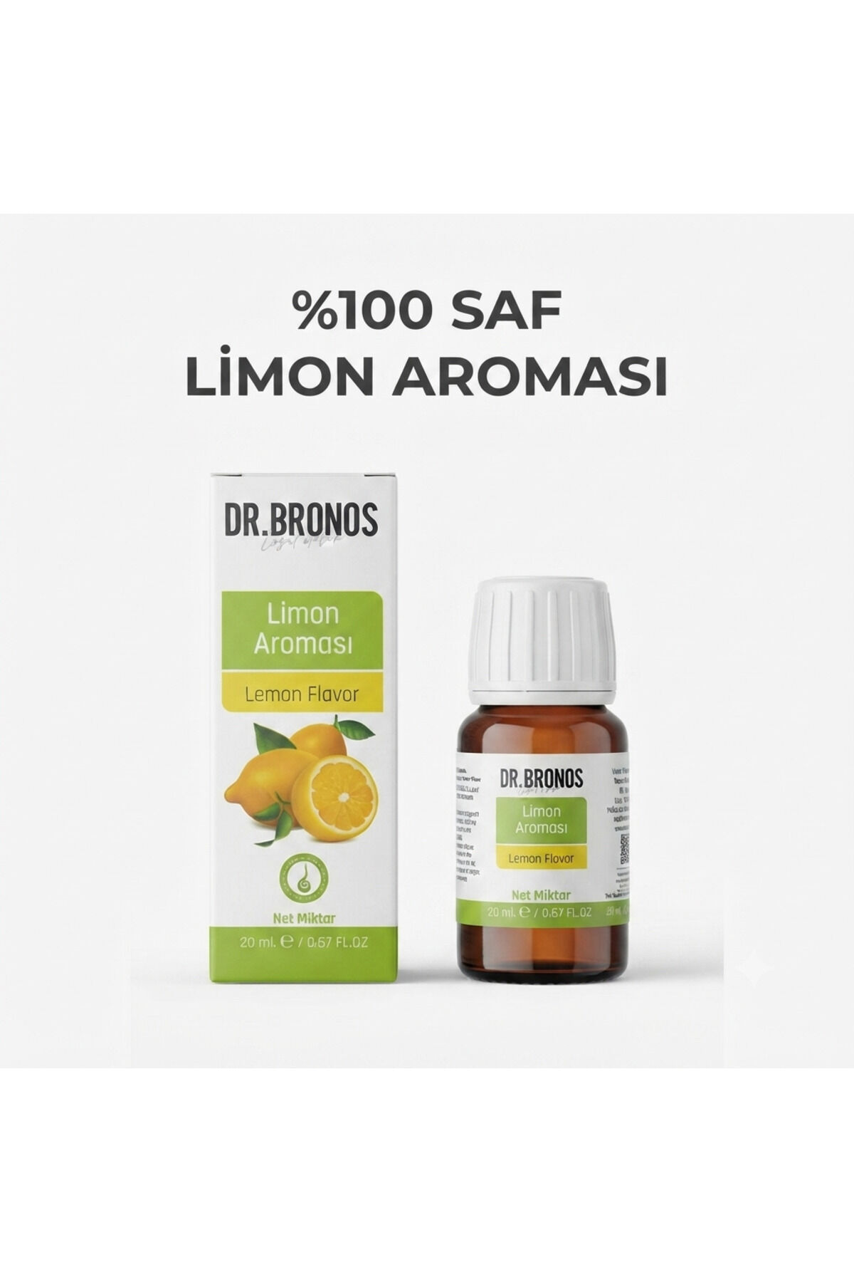 %100 Saf Limon Aroması 20 ml | Yoğun Ferahlatıcı Tatlı, Pasta ve İçecek Gıda Aroması