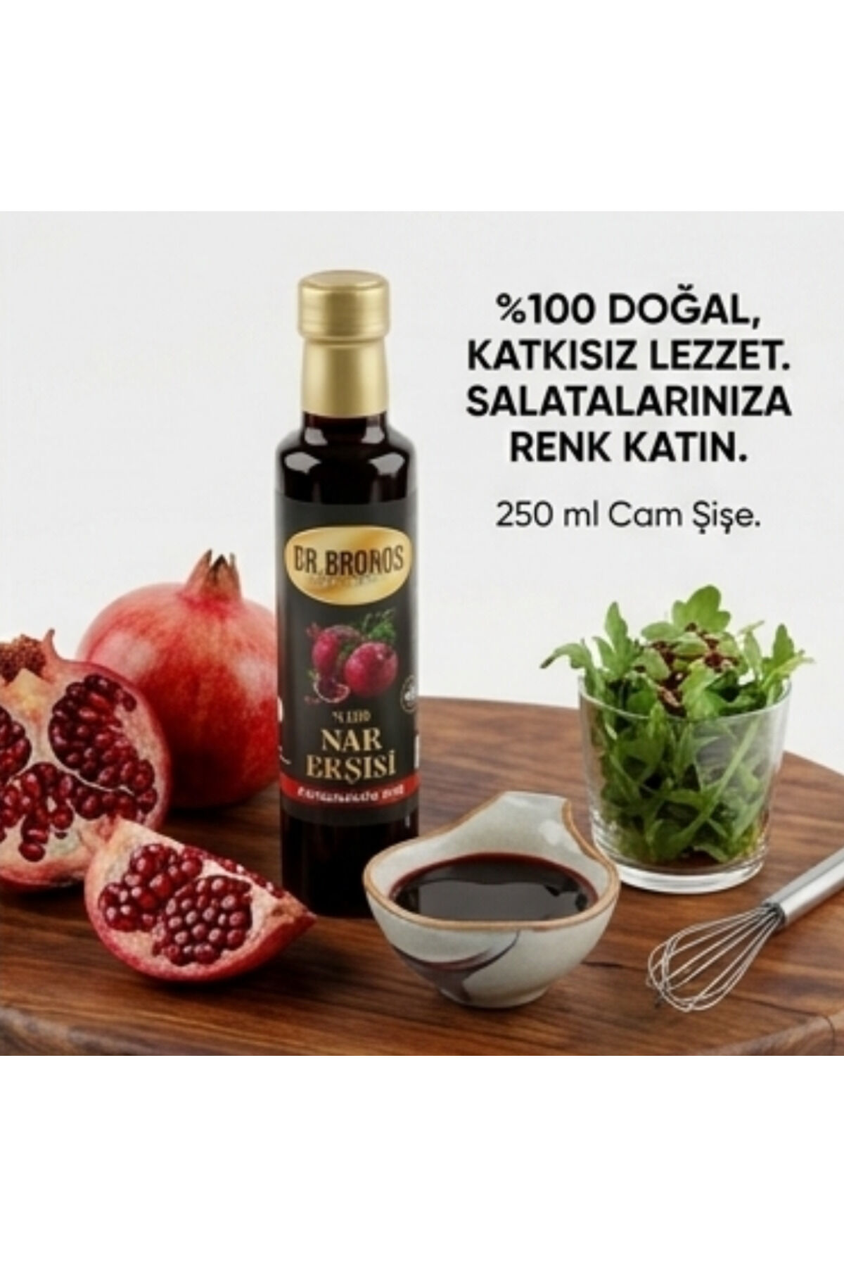 %100 Doğal Saf Nar Ekşisi 340 gr Cam Şişe | Katkısız Geleneksel Nar Özü