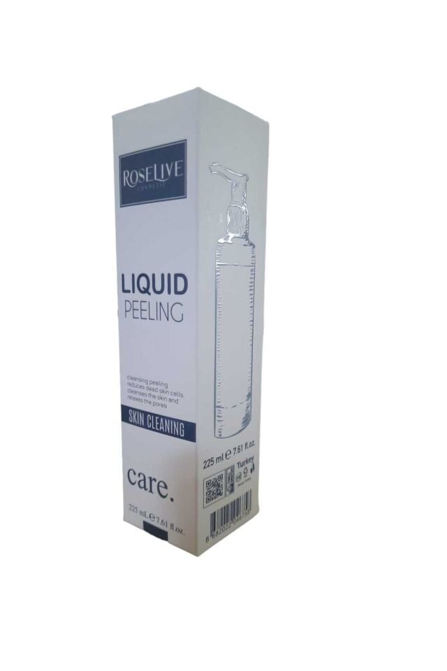 Roselive Liquid Peeling 225 ml Cildinizi Derinlemesine Temizler İpeksi Görünüm Sunar ile cildinize pürüzsüz ve canlı bir dokunuş kazandırın.