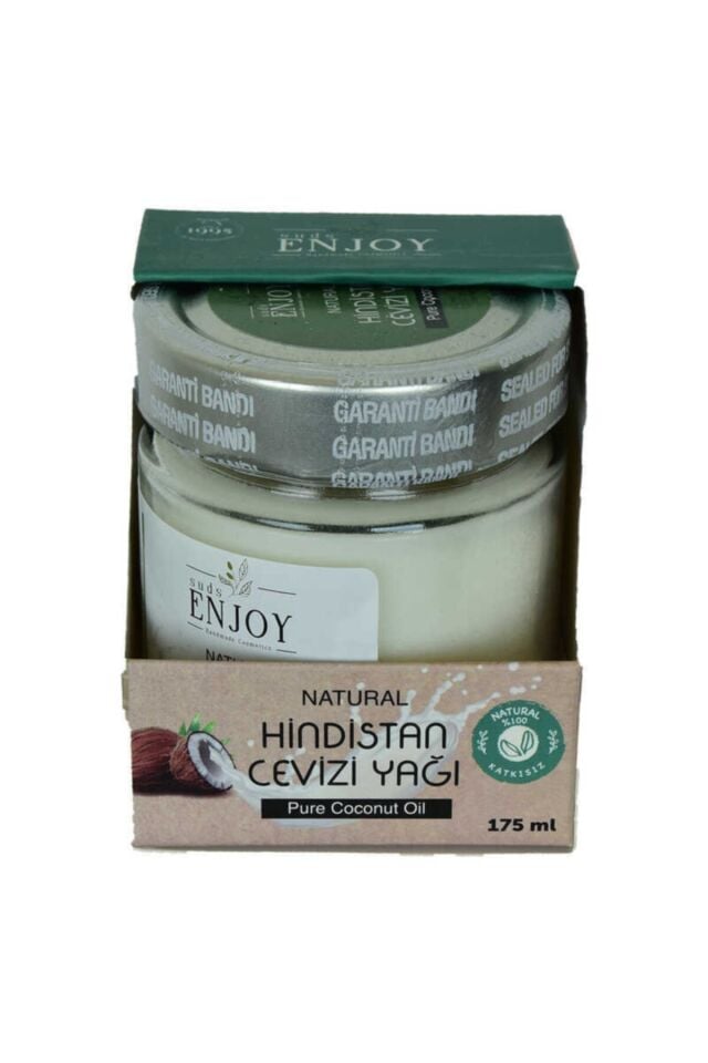 Saf Hindistan Cevizi Yağı 175 ml | %100 Saf ve Doğal Bitkisel Sabit Yağ, Yoğun Besleyici, Nemlendirici, Cilt, Saç ve Vücut Bakım Yağı