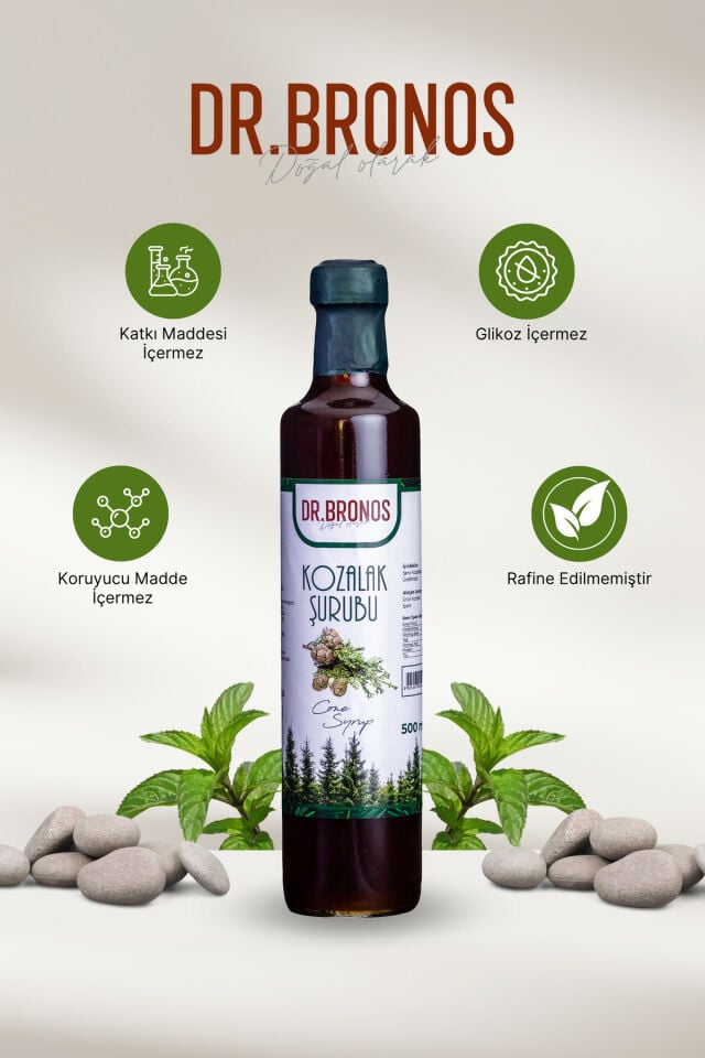 Kozalak Şurubu 500 ml | Doğal Çam Kozalağı Şurubu Geleneksel Takviye Gıda