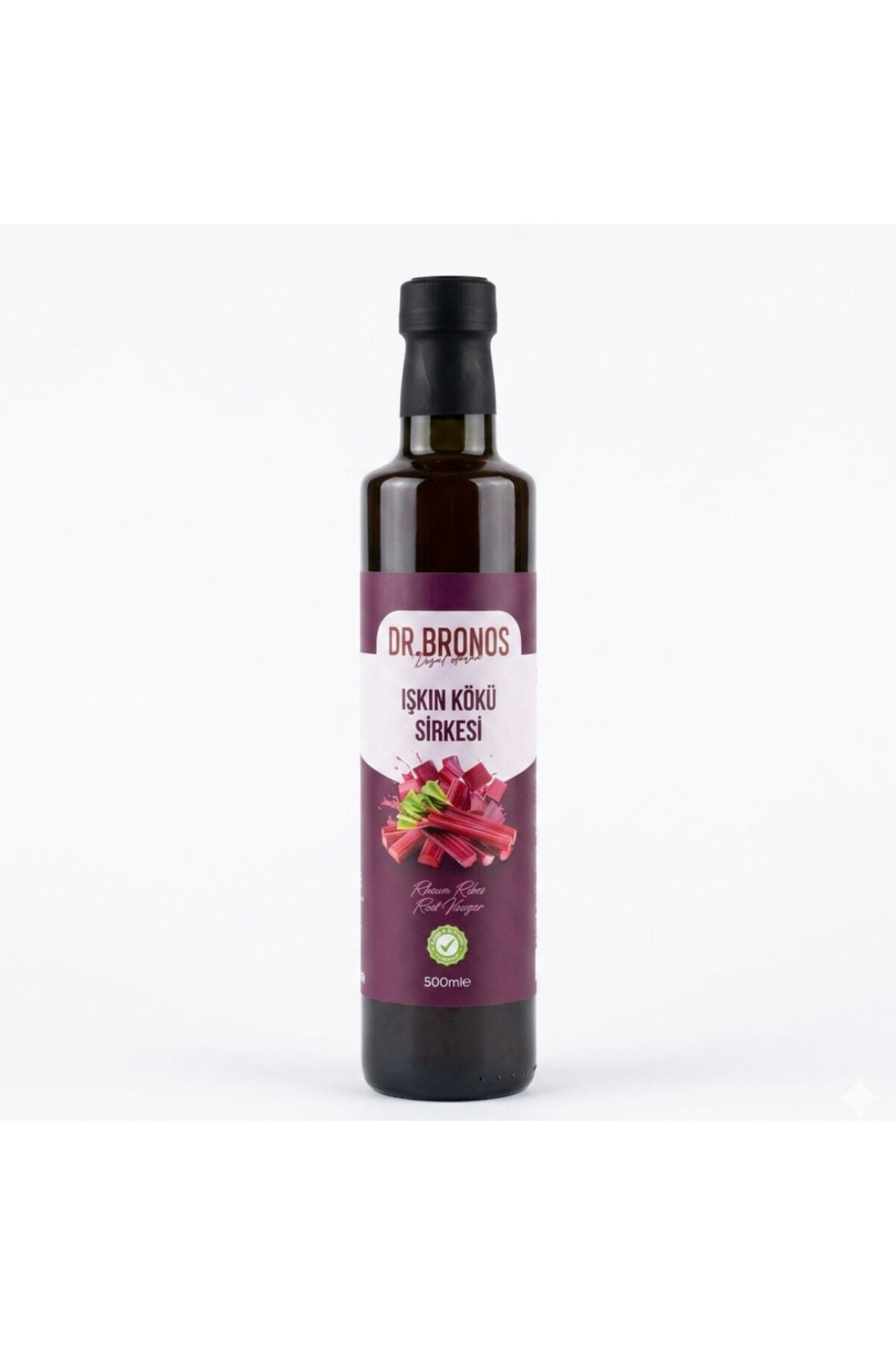 Işkın Kökü Sirkesi 500 ml Doğal Fermantasyon Cam Şişe