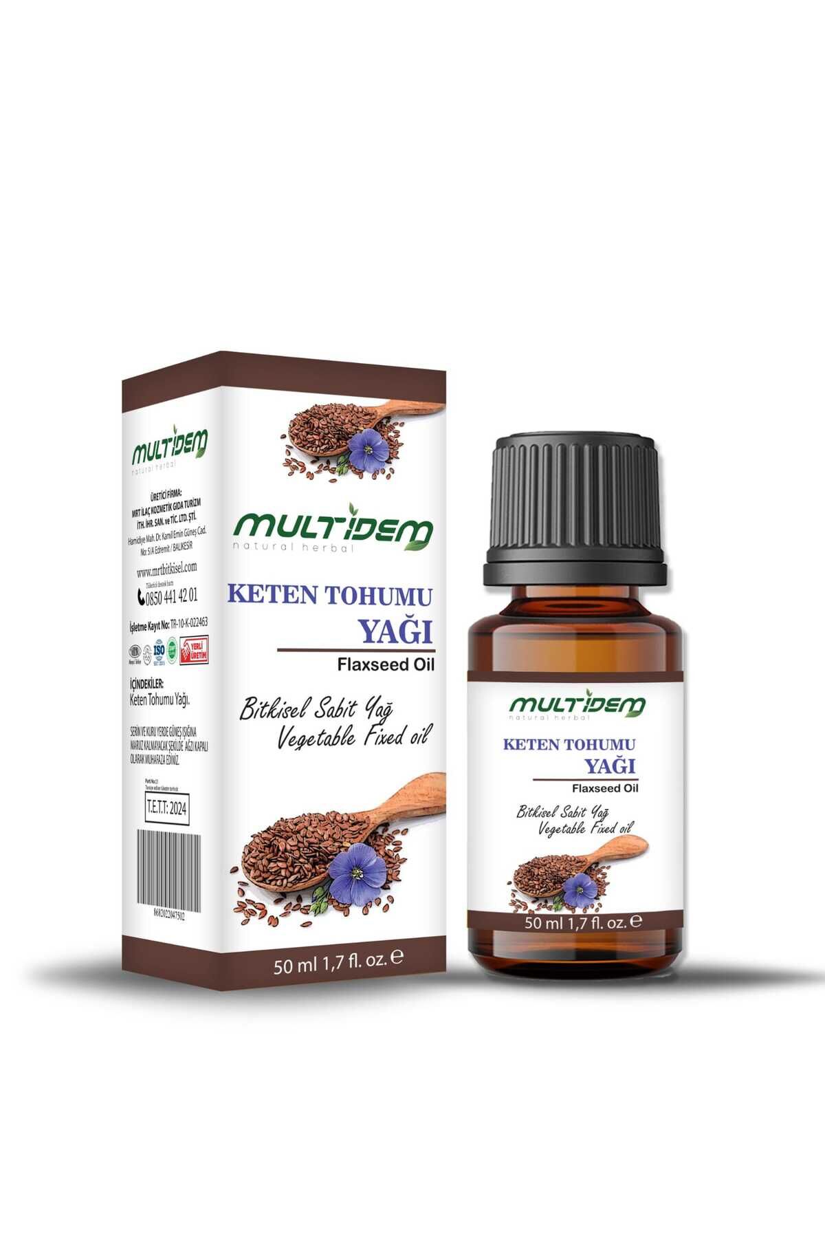 Keten Tohumu Yağı 2 x 50 cc | Yoğun Omega-3 Kaynağı, Besleyici ve Nemlendirici Saf Bitkisel Bakım Yağı