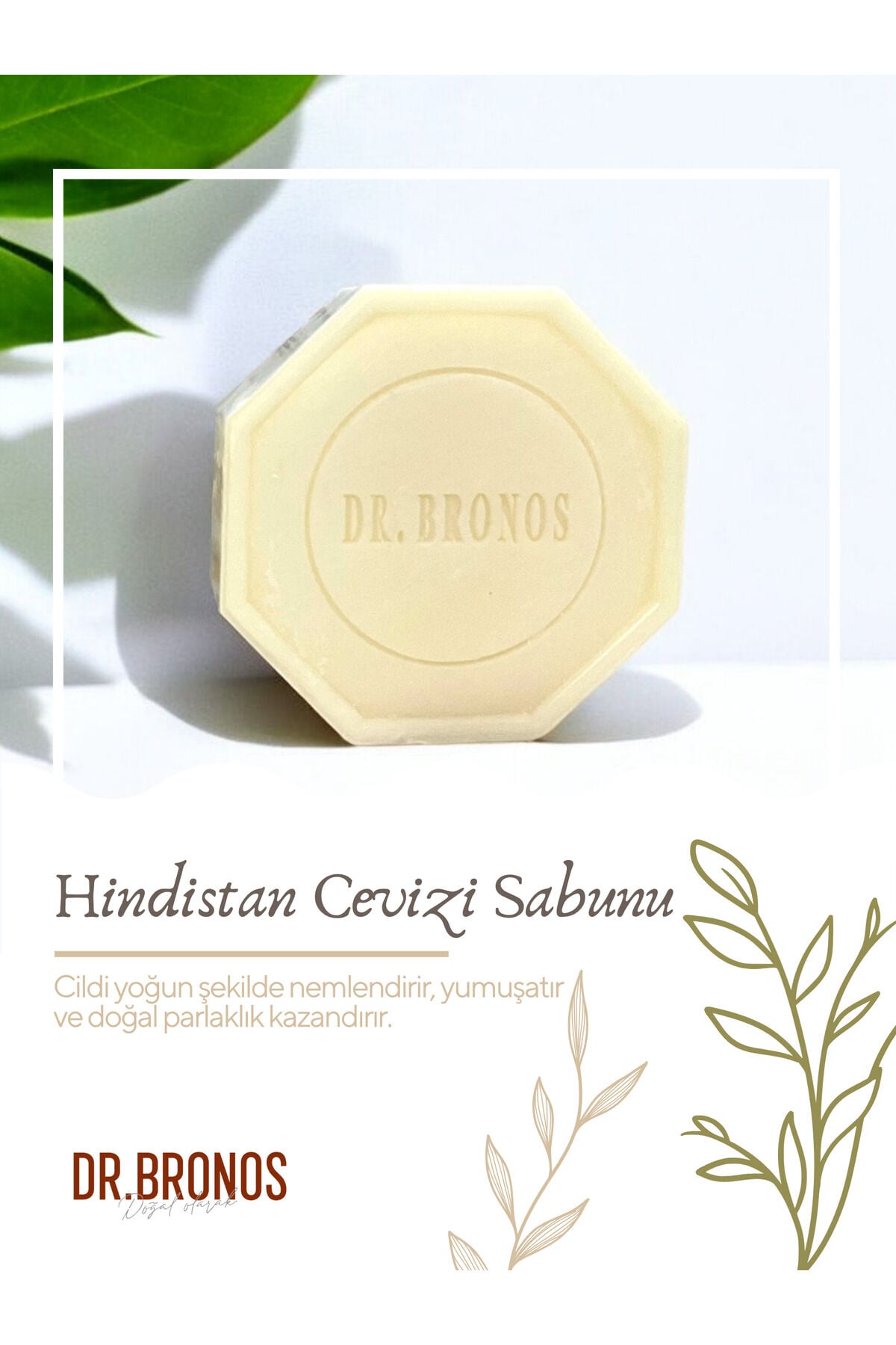 Doğal Hindistan Cevizi Sabunu 125 gr | Nemlendirici ve Besleyici Hindistan Cevizi Yağlı Cilt Bakım Sabunu