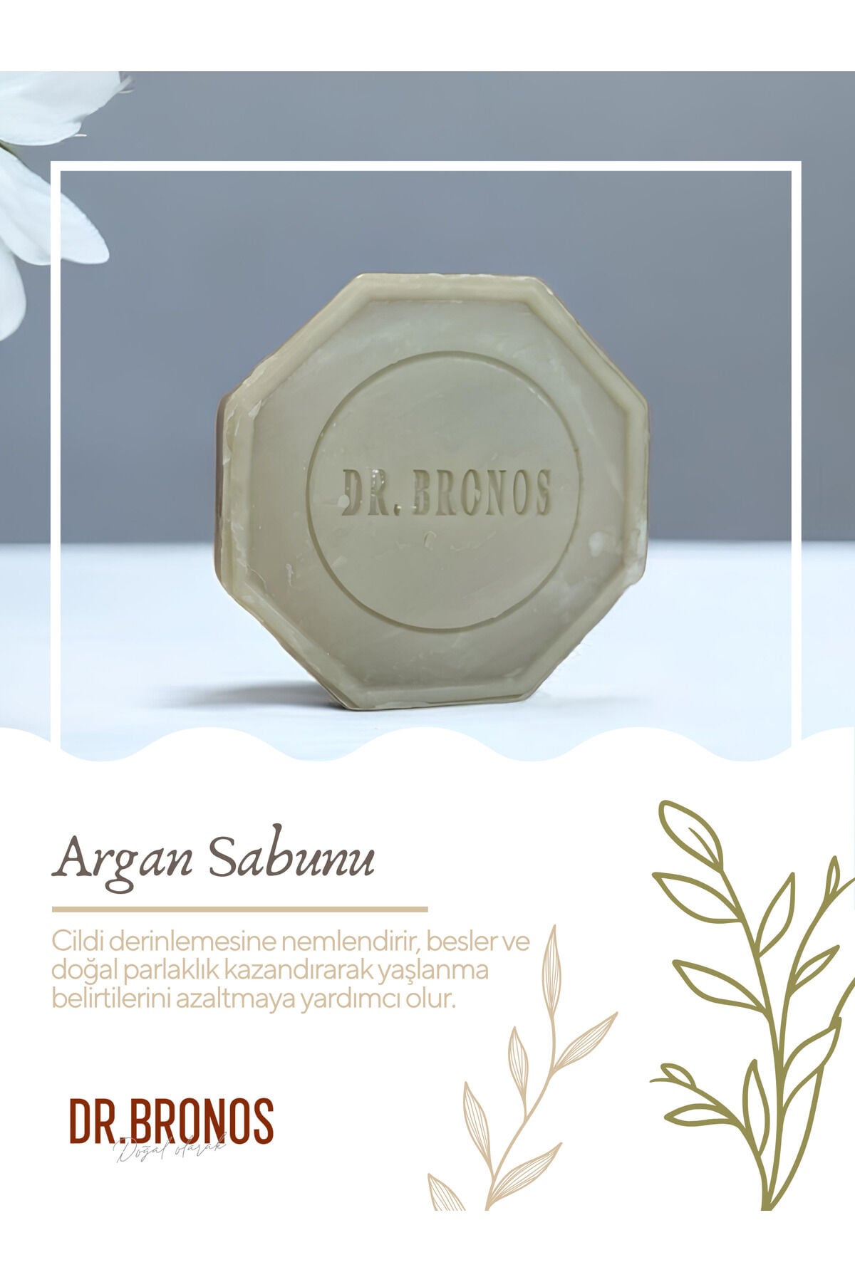 Doğal Argan Sabunu 125 gr | Besleyici ve Nemlendirici Argan Yağlı Cilt Bakım Sabunu