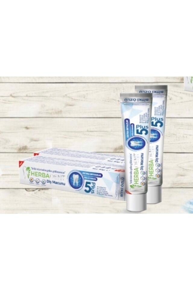 Florürsüz Bitki Özlü Diş Macunu 50 ml x 2'li Paket | Florür İçermeyen Doğal Formül, Doğal Beyazlık, Diş Eti Bakımı ve Uzun Süreli Ferahlık Sağlayan İkili Set