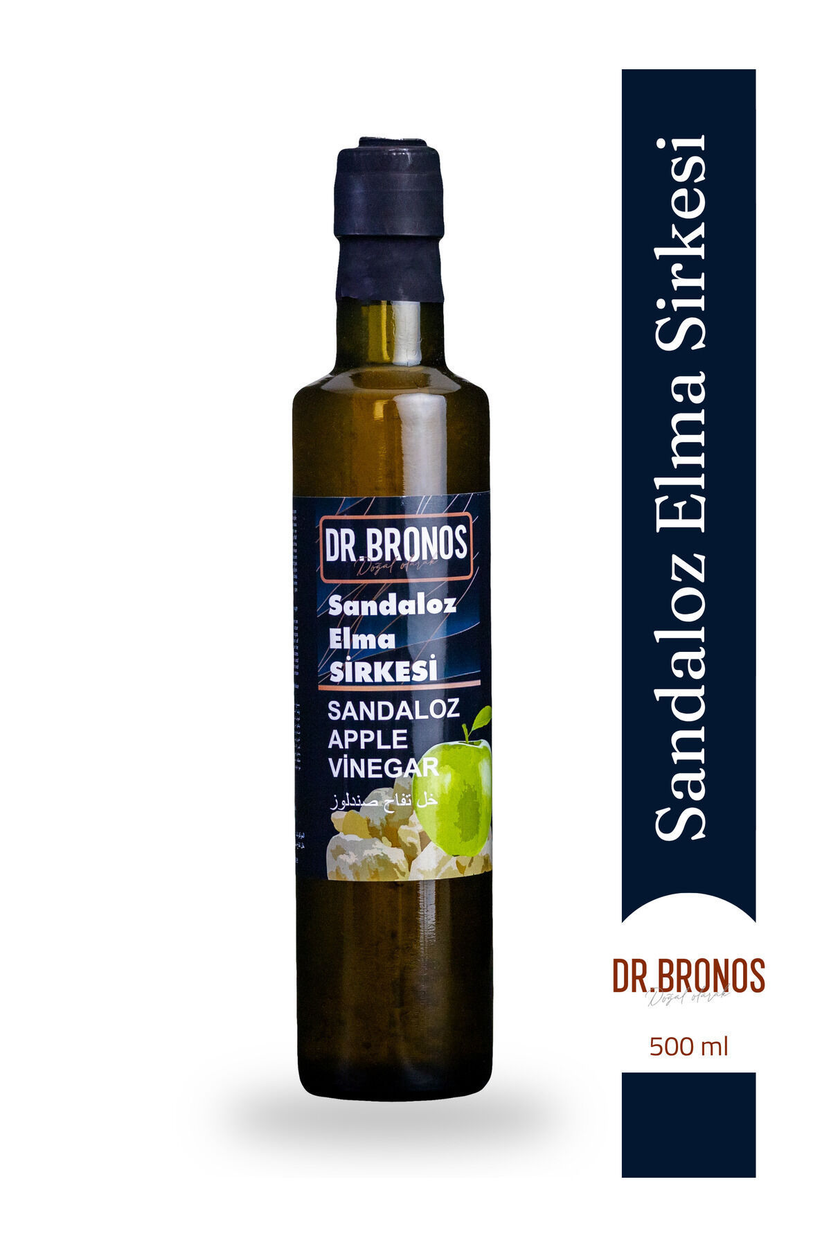 Sandaloz Elma Sirkesi 500 ml (DOĞAL FERMANTASYON)