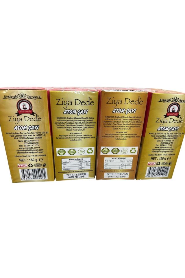 Atom Çayı Ziya Dede Küp Atom Çay Kış Çayı 3 x 150 gr