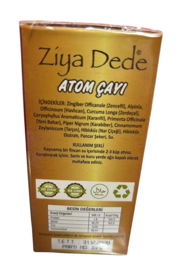 Atom Çayı Ziya Dede Küp Atom Çay Kış Çayı 3 x 150 gr