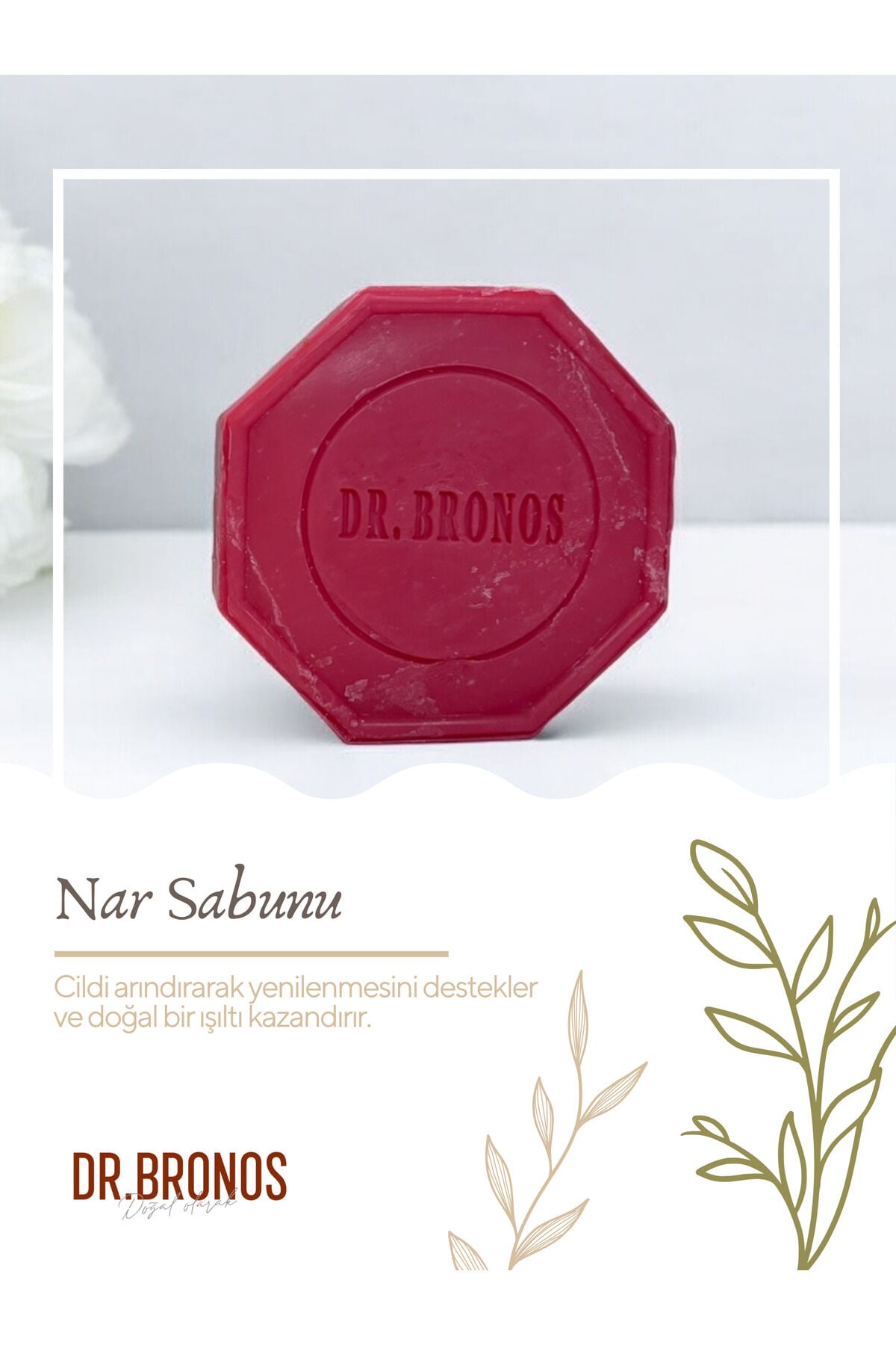 Doğal Nar Sabunu 125 gr | Canlandırıcı ve Antioksidan Etkili Nar Sabunu