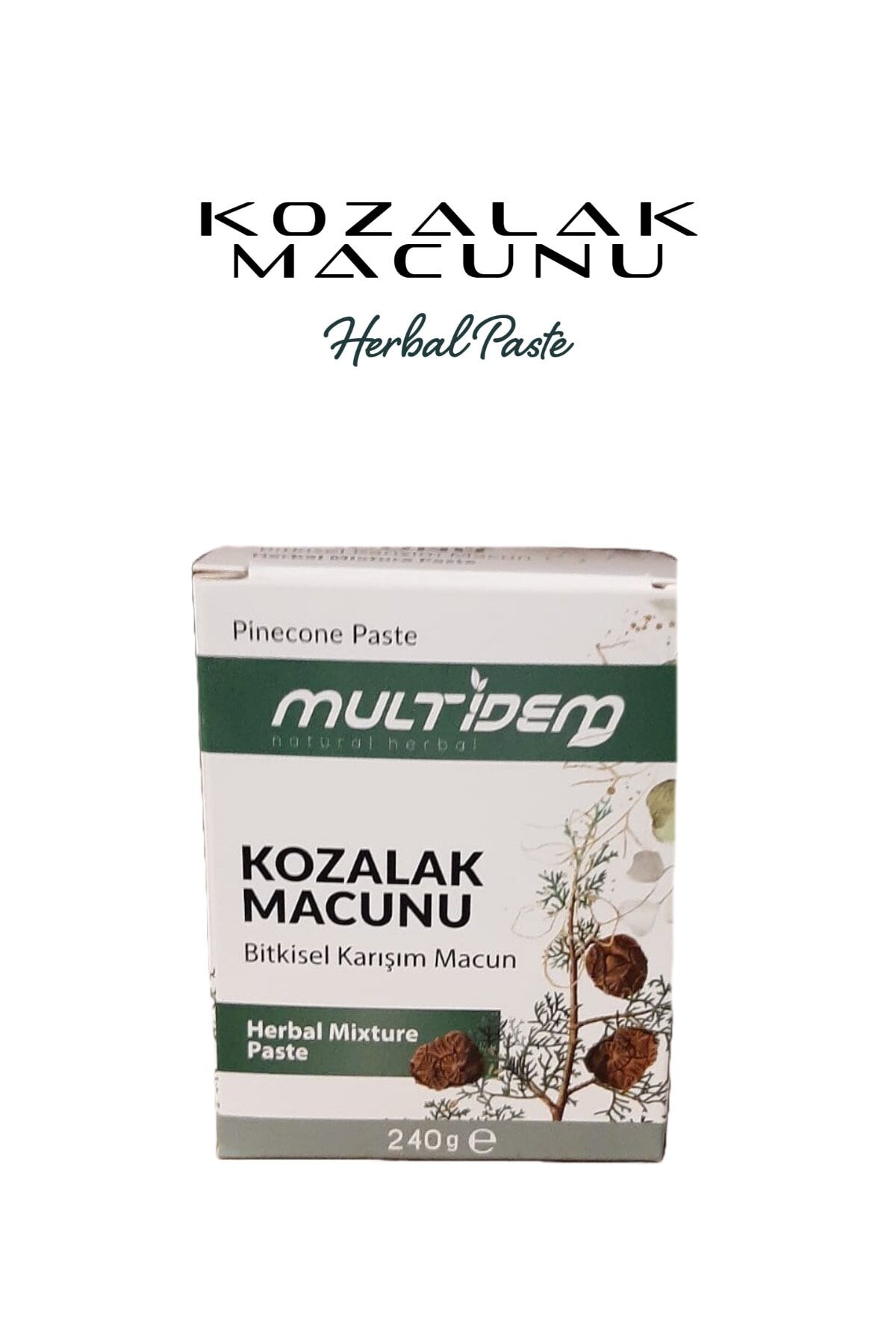 Kozalak Macunu Bitkisel Karışım Macun 240 gr | Geleneksel Çam Kozalağı Özlü Doğal Destek Karışımı