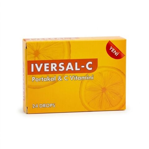 Iversal C Portakal Aromalı C Vitamini Pastil 60 g (24'lü Kutu)