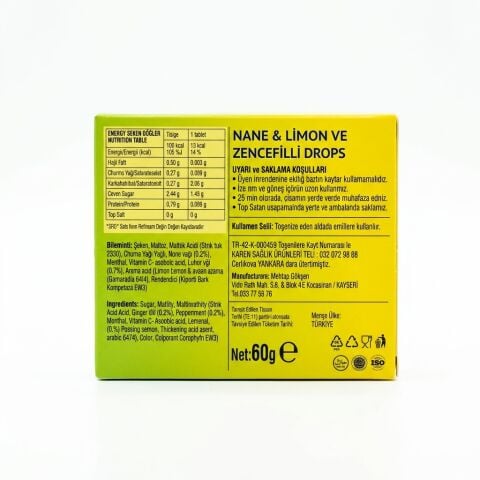 Iversal N Nane Limon Zencefilli Pastil 60 g (24'lü Kutu)