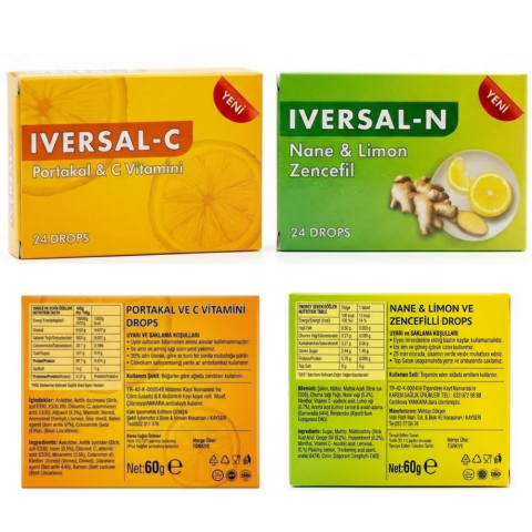 Iversal N Nane Limon Zencefilli Pastil 60 g (24'lü Kutu)