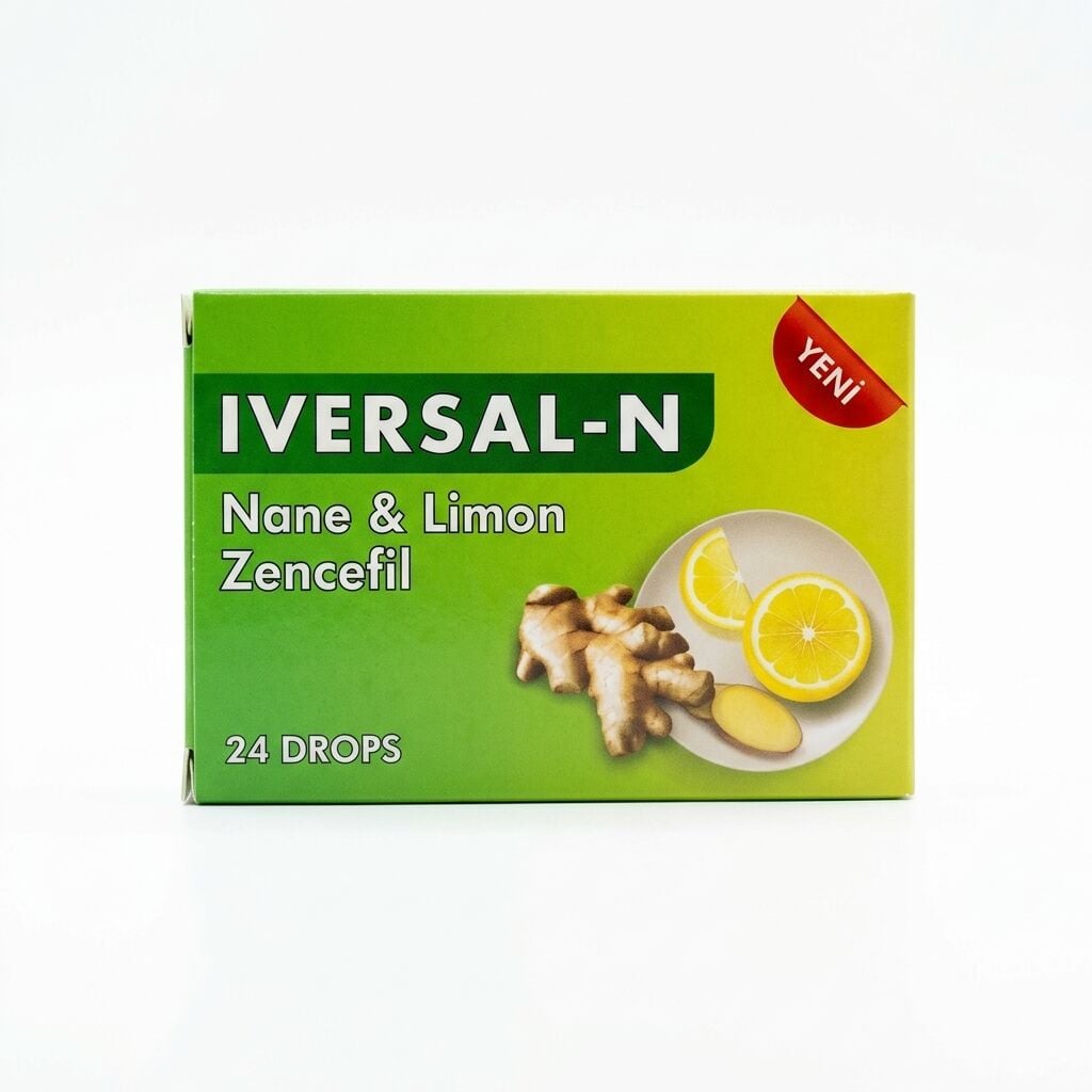 Iversal N Nane Limon Zencefilli Pastil 60 g (24'lü Kutu)