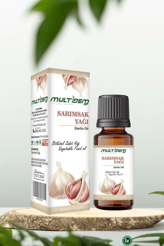 Sarımsak Yağı 20 ml |  Bitkisel Sabit Yağ, Saç Dökülmesine Karşı Bakım, Güçlendirici ve Canlandırıcı Saç ve Cilt Bakım Yağı