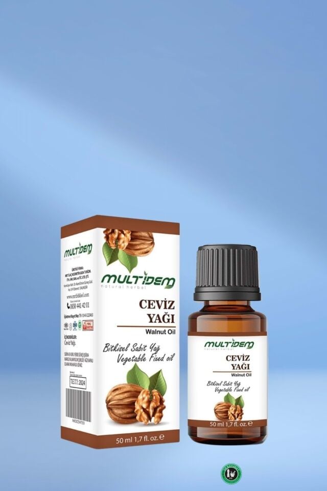 Ceviz Yağı 50 ml | Soğuk Sıkım Doğal Bitkisel Yağ, Bebek ve Çocuklar İçin Uygun, Besleyici ve Nemlendirici Bakım Yağı
