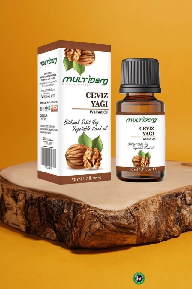 Ceviz Yağı 50 ml | Soğuk Sıkım Doğal Bitkisel Yağ, Bebek ve Çocuklar İçin Uygun, Besleyici ve Nemlendirici Bakım Yağı