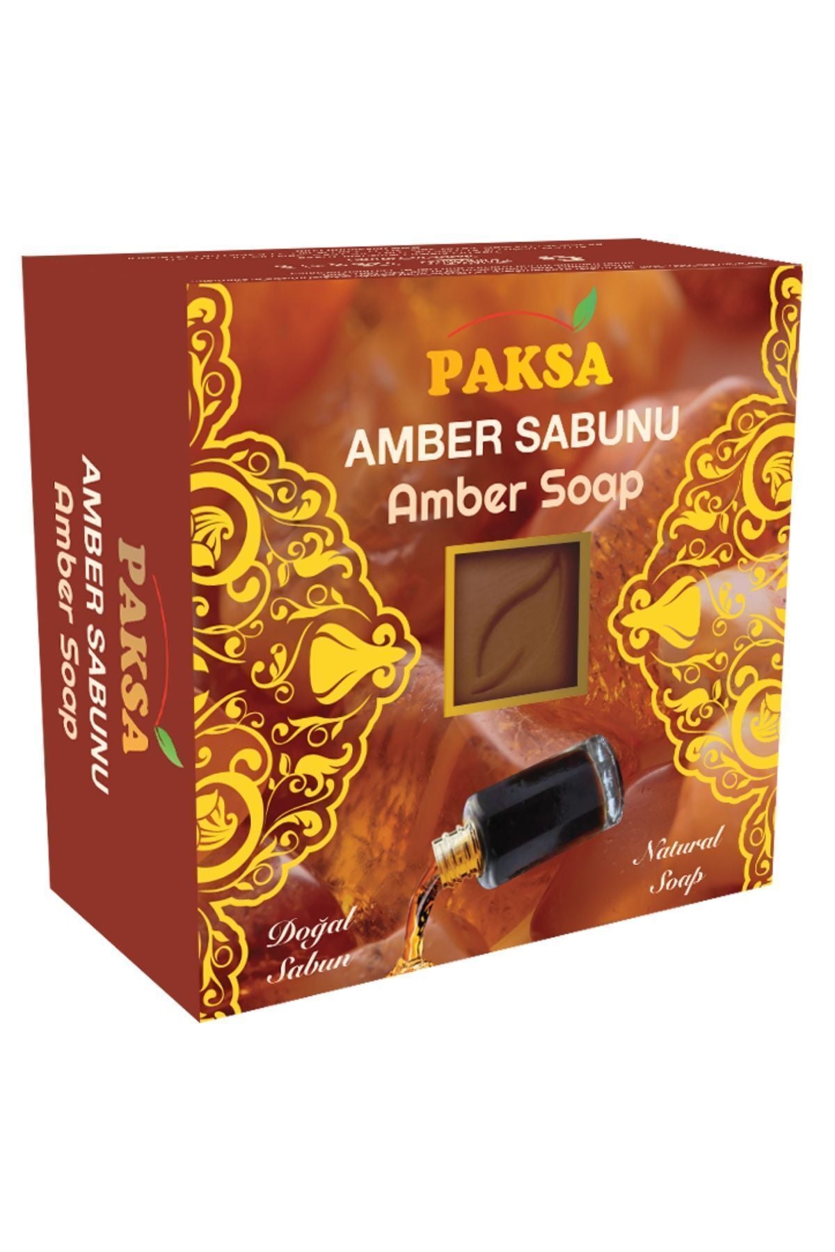 Doğal Amber Sabunu 125 gr | Doğal Bitkisel Katı Sabun, Rahatlatıcı, Arındırıcı ve Odunsu Esintili Cilt ve Vücut Bakım Sabunu