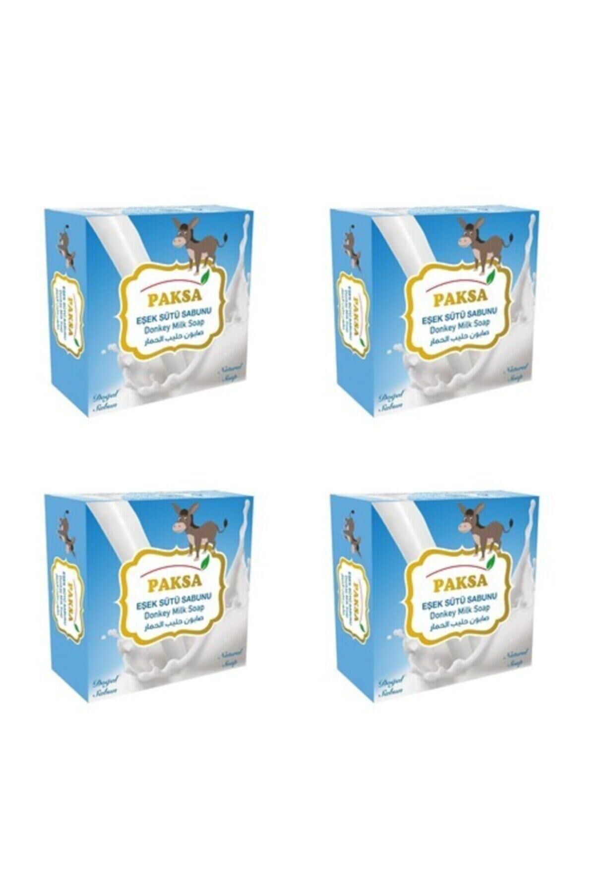 Eşek Sütü Sabunu 4x125 gr | Doğal Bitkisel Katı Sabun, Besleyici, Yenileyici ve Yoğun Nemlendirici Cilt ve Vücut Bakım Sabunu (4'lü Ekonomik Paket)