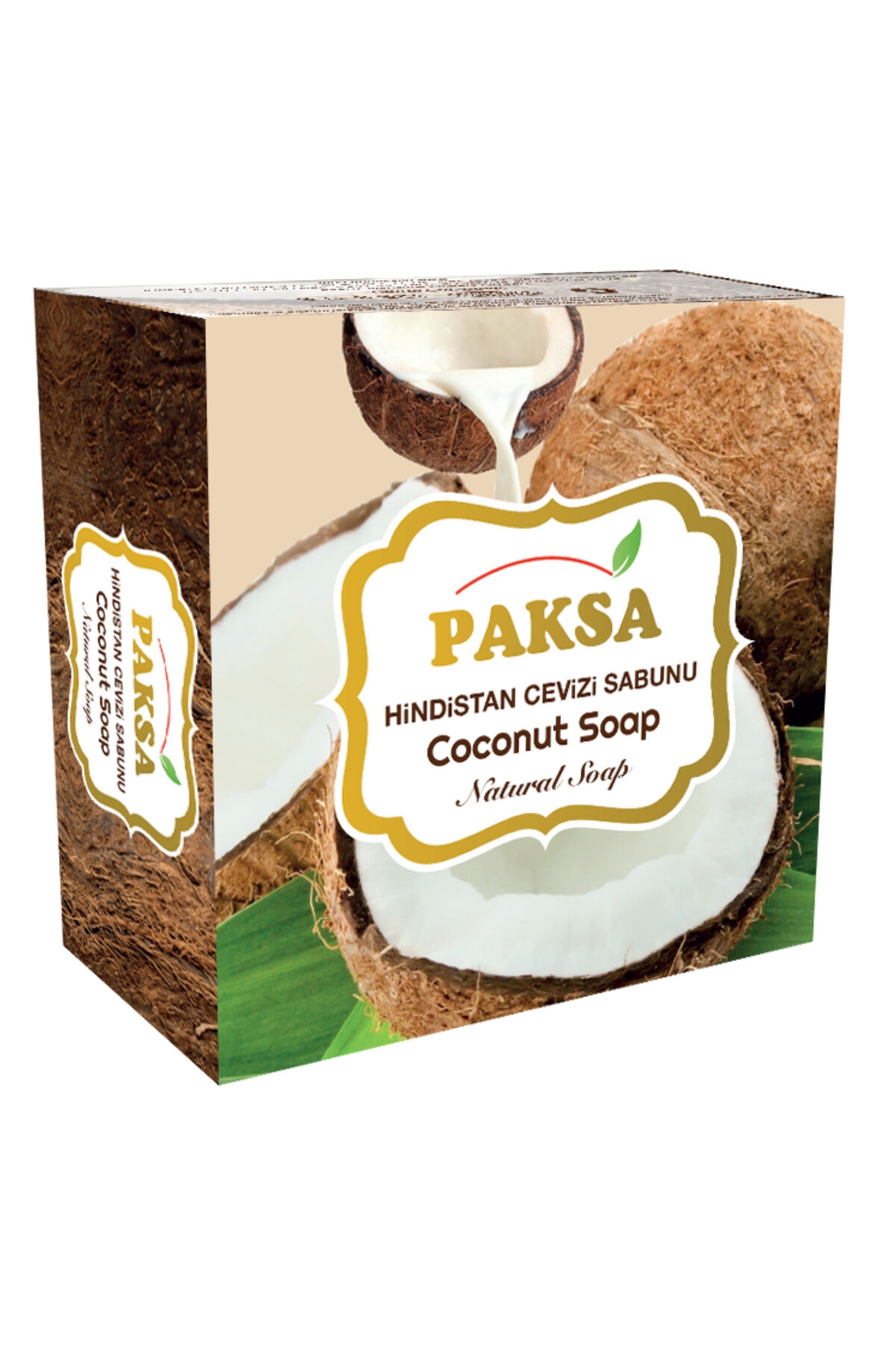 Hindistan Cevizi Sabunu 125 gr | Doğal Bitkisel Katı Sabun, Yoğun Nemlendirici, Besleyici ve Yumuşatıcı Cilt ve Vücut Bakım Sabunu