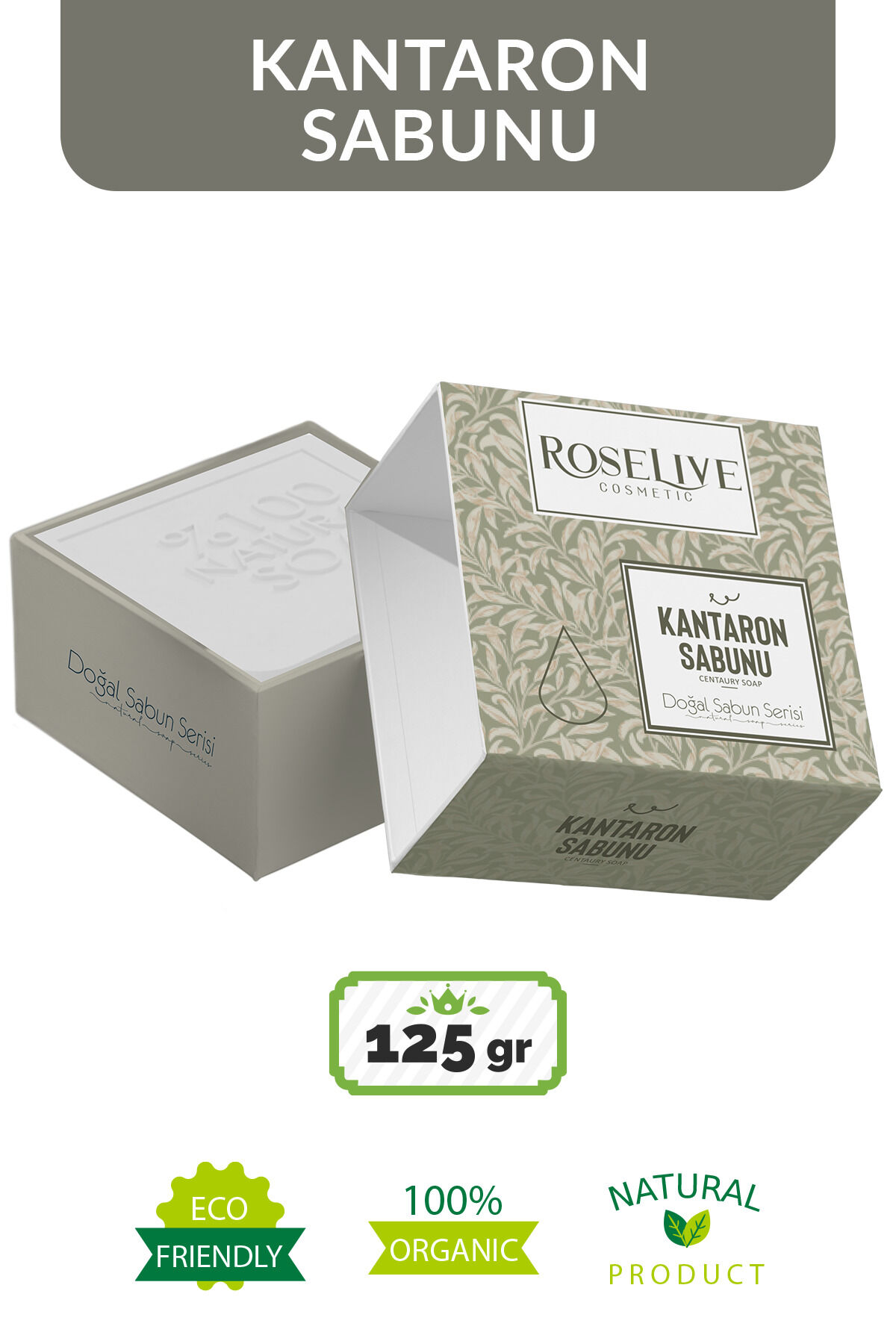 Kantaron Sabunu 125 gr | Doğal Bitkisel Katı Sabun, Onarıcı, Yatıştırıcı ve Besleyici Cilt ve Vücut Bakım Sabunu