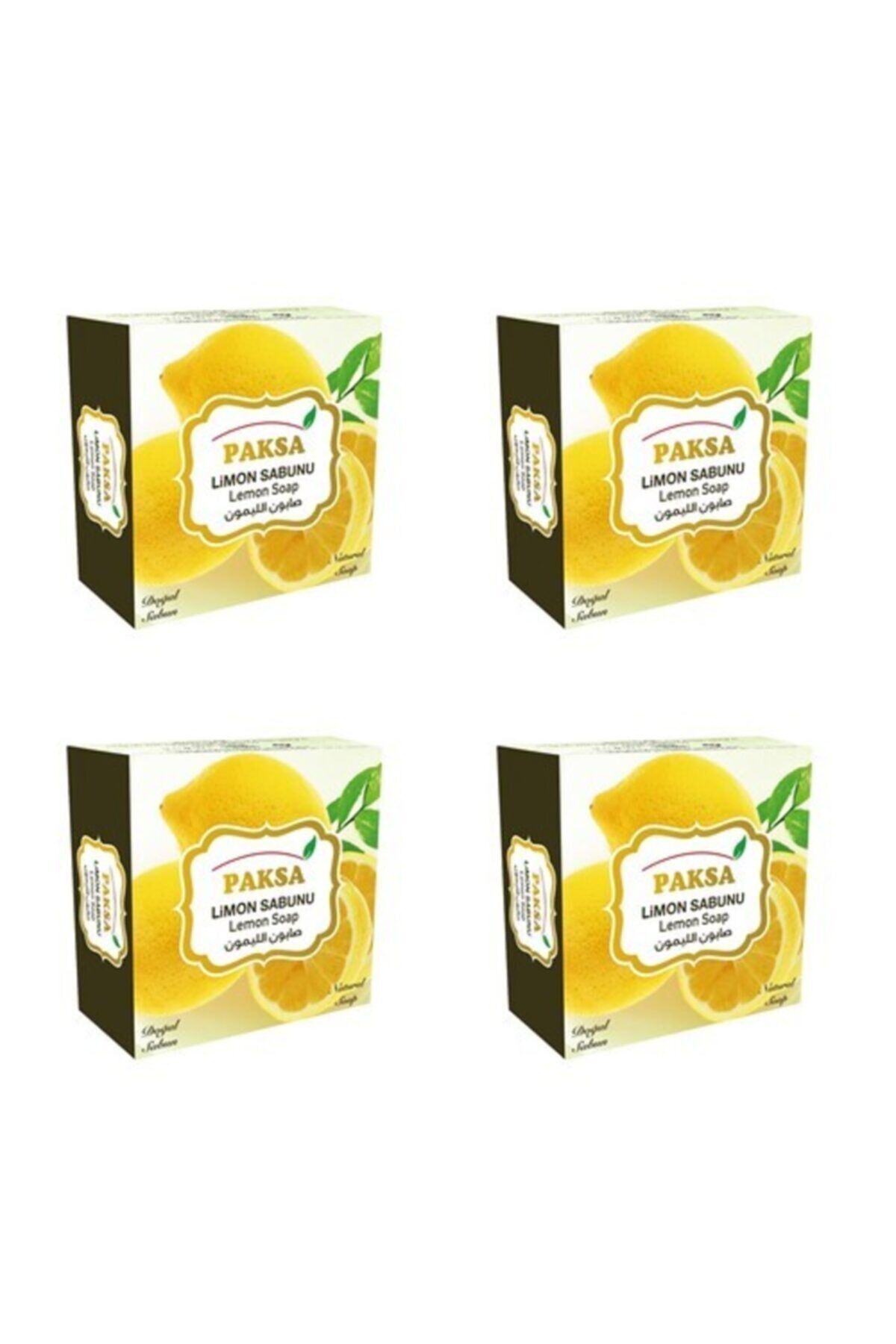 Doğal Limon Sabunu 4x125 gr | Doğal Bitkisel Katı Sabun, Canlandırıcı, Ferahlatıcı ve Arındırıcı Cilt ve Vücut Bakım Sabunu (4'lü Ekonomik Paket)