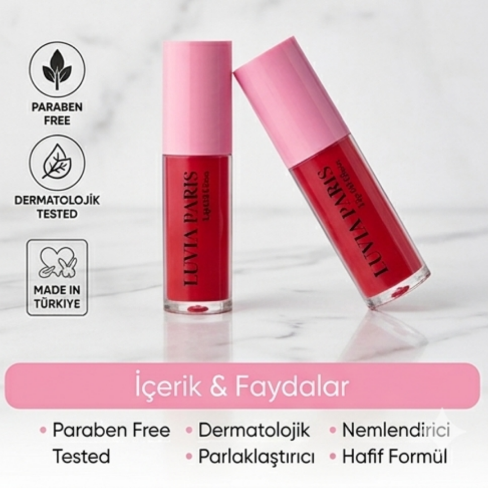 Simli Dudak Parlatıcısı Lip Oil Gloss - Yoğun Nemlendirici & Dolgunlaştırıcı Karpuz Çilek Dudak Yağı 5 ml | Simli Lip Gloss, Dolgunlaştırıcı ve Besleyici Dudak Bakım Yağı