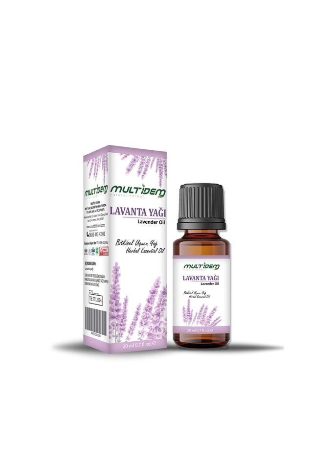 Lavanta Uçucu Yağı 20 mL | Saf Uçucu Yağ, Yatıştırıcı, Rahatlatıcı ve Dengeleyici Aromaterapik Cilt Bakım Yağı