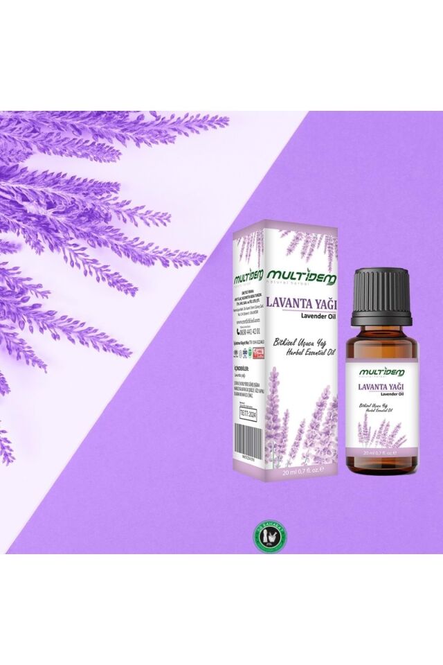 Lavanta Uçucu Yağı 2x20 mL | Saf Uçucu Yağ, Yatıştırıcı, Rahatlatıcı ve Dengeleyici Aromaterapik Cilt Bakım Yağı (İkili Avantaj Paketi)