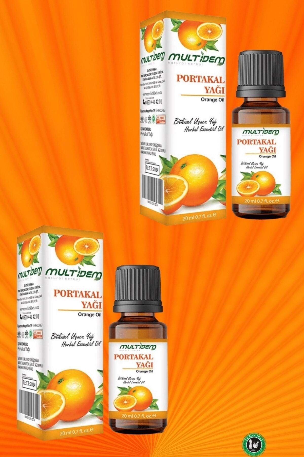 Portakal Uçucu Yağı 20 mL | Saf Uçucu Yağ, Ferahlatıcı, Canlandırıcı ve Pozitif Enerji Verici Aromaterapik Cilt Bakım Yağı