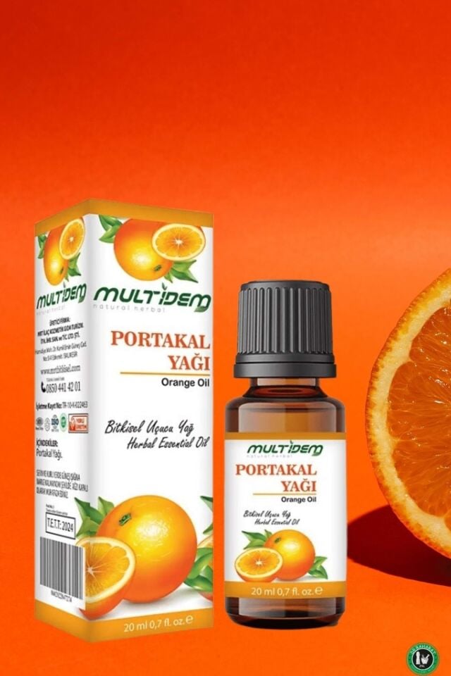 Portakal Uçucu Yağı 20 mL | Saf Uçucu Yağ, Ferahlatıcı, Canlandırıcı ve Pozitif Enerji Verici Aromaterapik Cilt Bakım Yağı