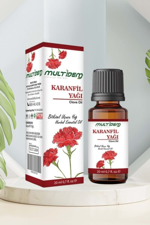 Karanfil Uçucu Yağı 2x20 mL | Saf Uçucu Yağ, Isınma ve Rahatlama Sağlayan, Aromaterapik Cilt Bakım Yağı (İkili Avantaj Paketi)