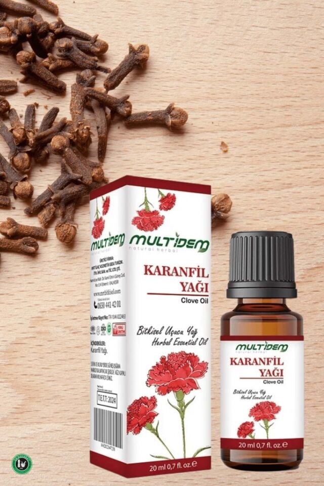Karanfil Uçucu Yağı 2x20 mL | Saf Uçucu Yağ, Isınma ve Rahatlama Sağlayan, Aromaterapik Cilt Bakım Yağı (İkili Avantaj Paketi)