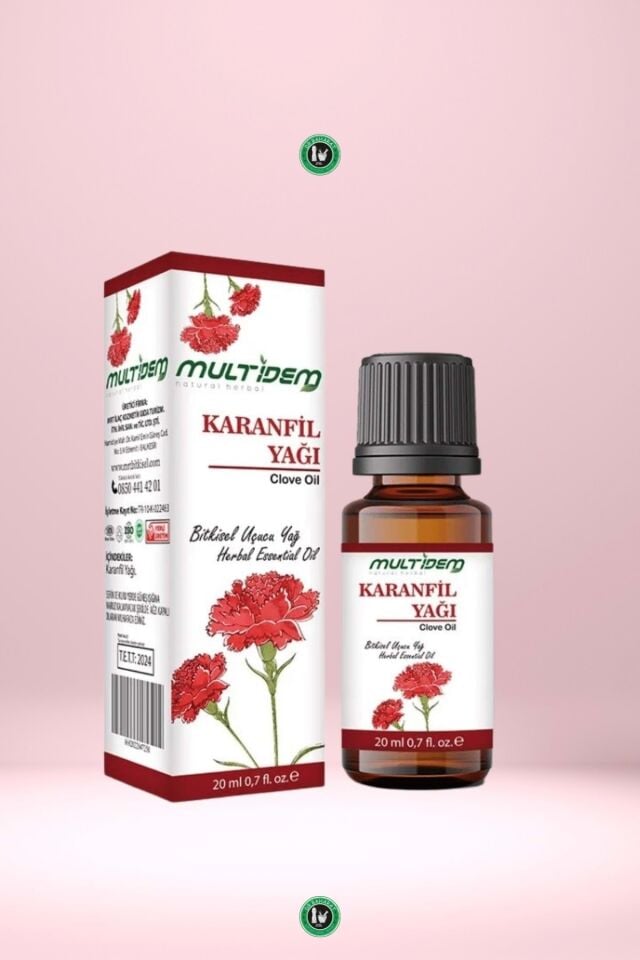 Karanfil Uçucu Yağı 2x20 mL | Saf Uçucu Yağ, Isınma ve Rahatlama Sağlayan, Aromaterapik Cilt Bakım Yağı (İkili Avantaj Paketi)