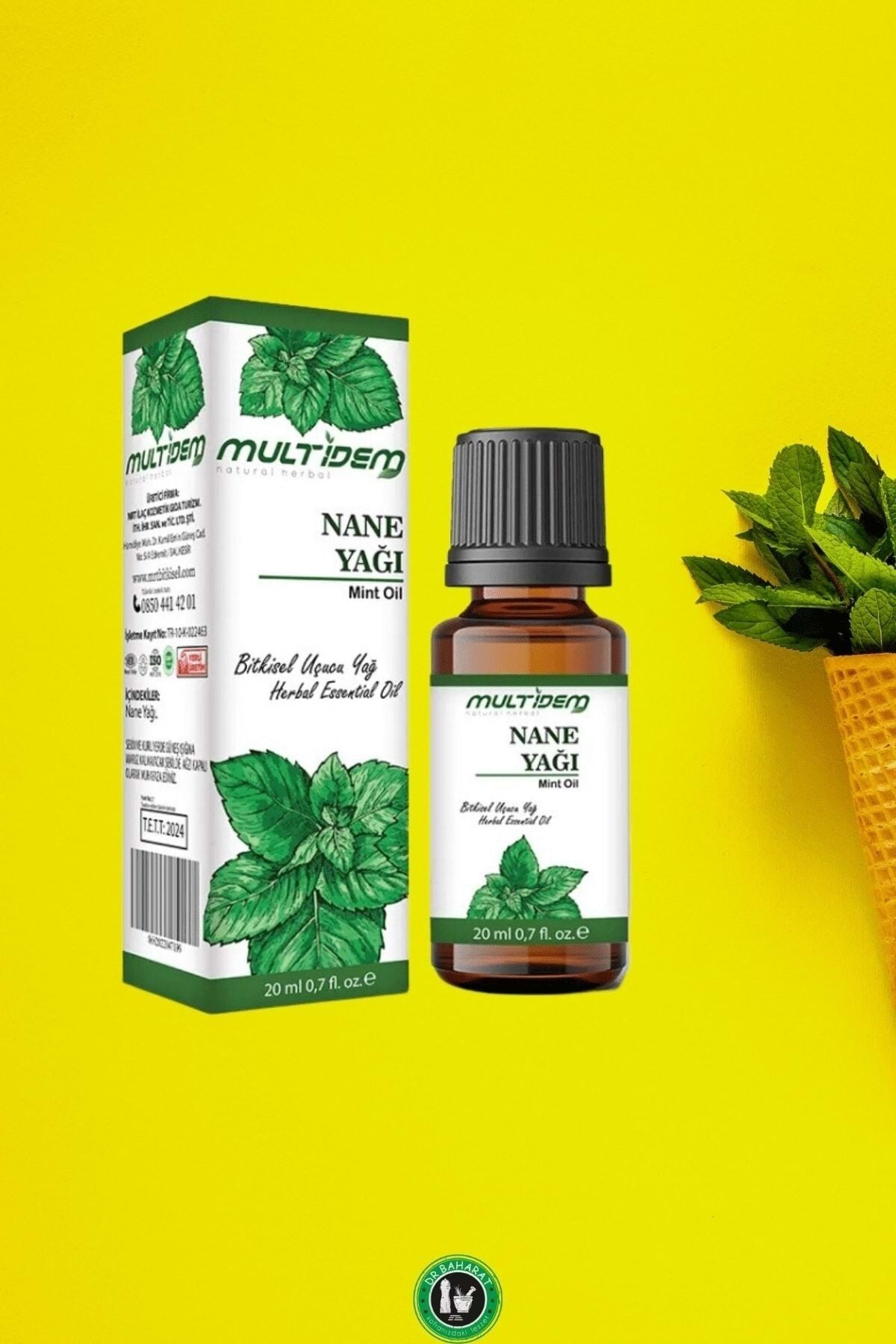 Nane Uçucu Yağı 2x20 mL | Saf Uçucu Yağ, Ferahlatıcı, Canlandırıcı ve Aromaterapik Cilt Bakım Yağı (İkili Avantaj Paketi)