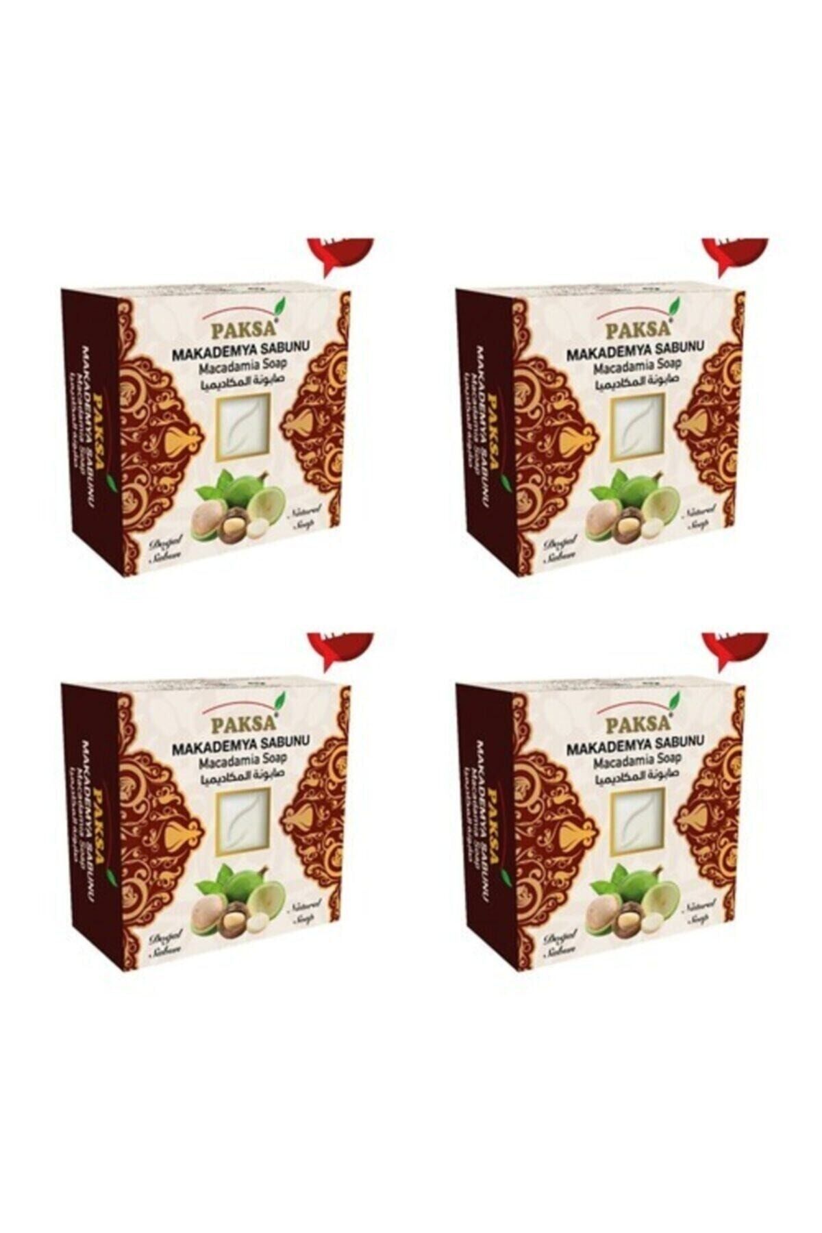 Doğal Macadamia Sabunu 4x125 gr | Doğal Bitkisel Sabun, Yoğun Besleyici, Nemlendirici ve Yumuatıcı Cilt ve Vücut Temizleme Sabunu (Avantajlı Çoklu Paket)