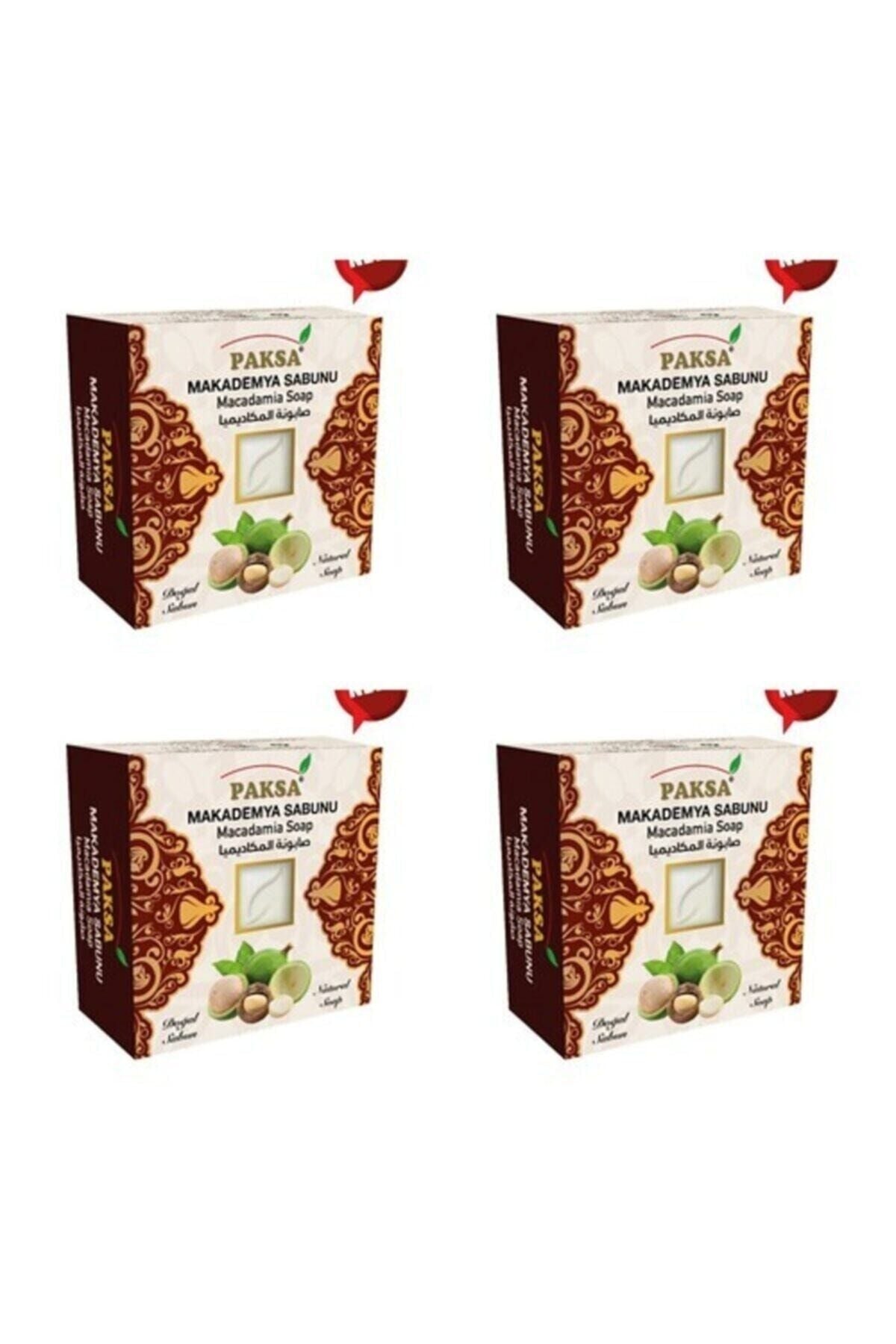 Doğal Macadamia Sabunu 4x125 gr | Doğal Bitkisel Sabun, Yoğun Besleyici, Nemlendirici ve Yumuatıcı Cilt ve Vücut Temizleme Sabunu (Avantajlı Çoklu Paket)