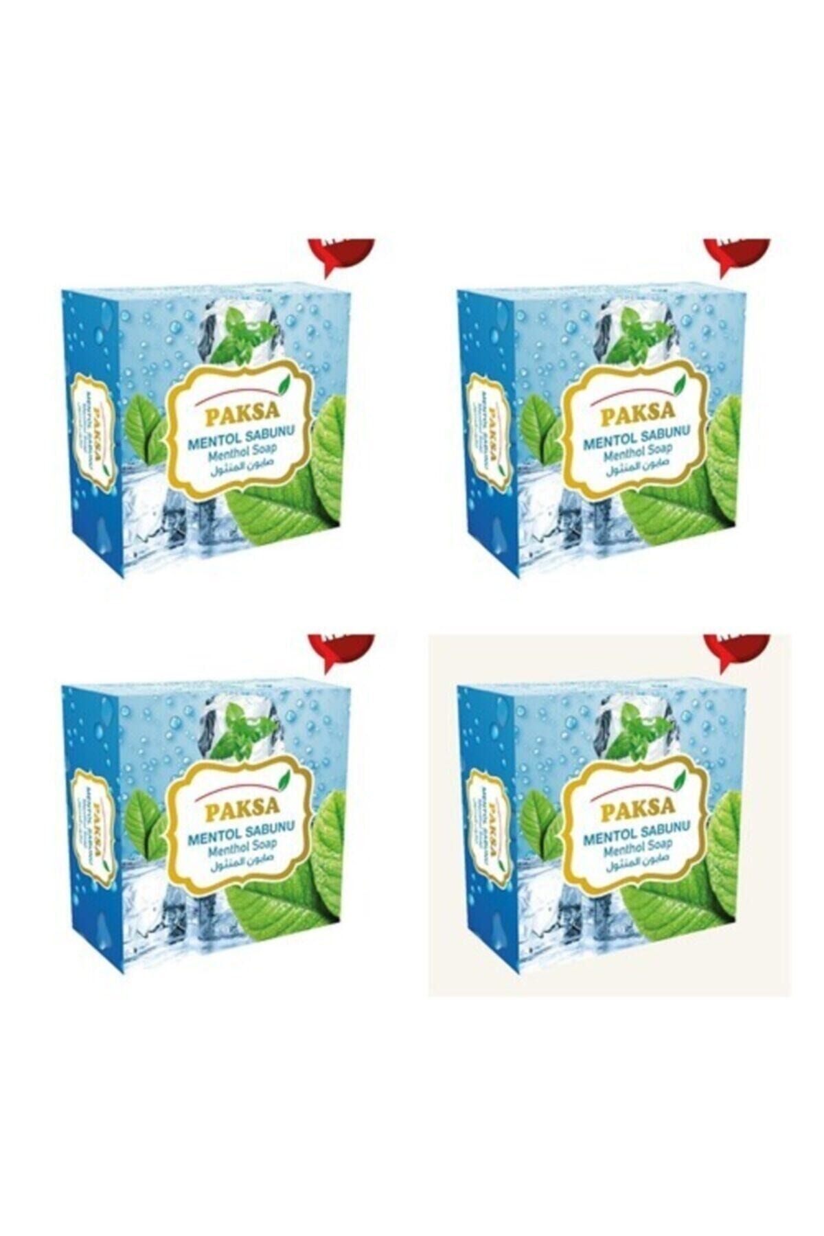 Doğal Mentollü Sabun 4x125 gr | Doğal Bitkisel Sabun, Yoğun Ferahlatıcı, Canlandırıcı ve Arındırıcı Cilt ve Vücut Temizleme Sabunu (Avantajlı Çoklu Paket)