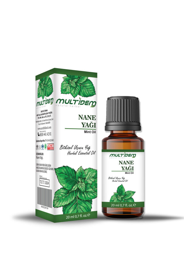 Nane Uçucu Yağı 20 mL | Saf Uçucu Yağ, Ferahlatıcı, Canlandırıcı ve Aromaterapik Bakım Yağı