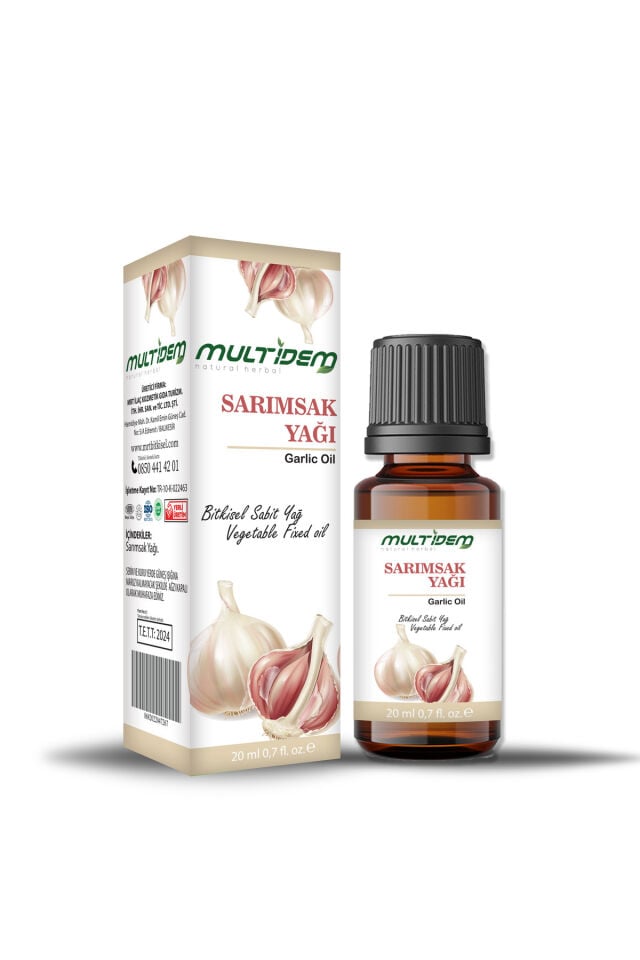 Sarımsak Sabit Yağı 20 mL | Bitkisel Bakım Yağı, Saç ve Cilt Besleyici, Canlandırıcı Bakım Yağı