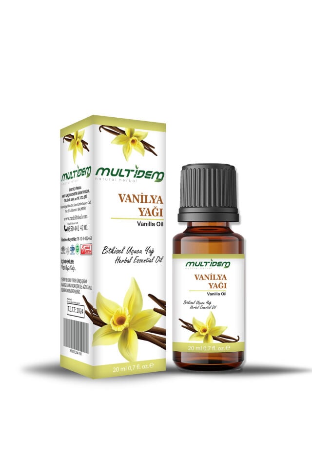 Vanilya Yağı 20 mL | Aromatik Bitkisel Bakım Yağı, Rahatlatıcı, Yumuşatıcı ve Nemlendirici Cilt Bakım Yağı