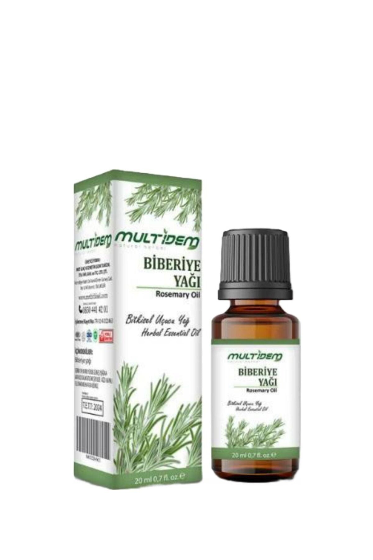 Biberiye Yağı 20 mL | Bitkisel Bakım Yağı, Canlandırıcı, Ferahlatıcı ve Besleyici Cilt ve Saç Bakım Yağı