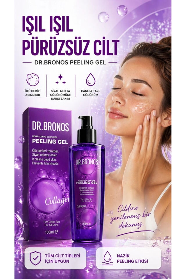 Collagen Peeling Jel 150 ml | Sıkılaştırıcı ve Yenileyici Cilt Bakım Peelingi
