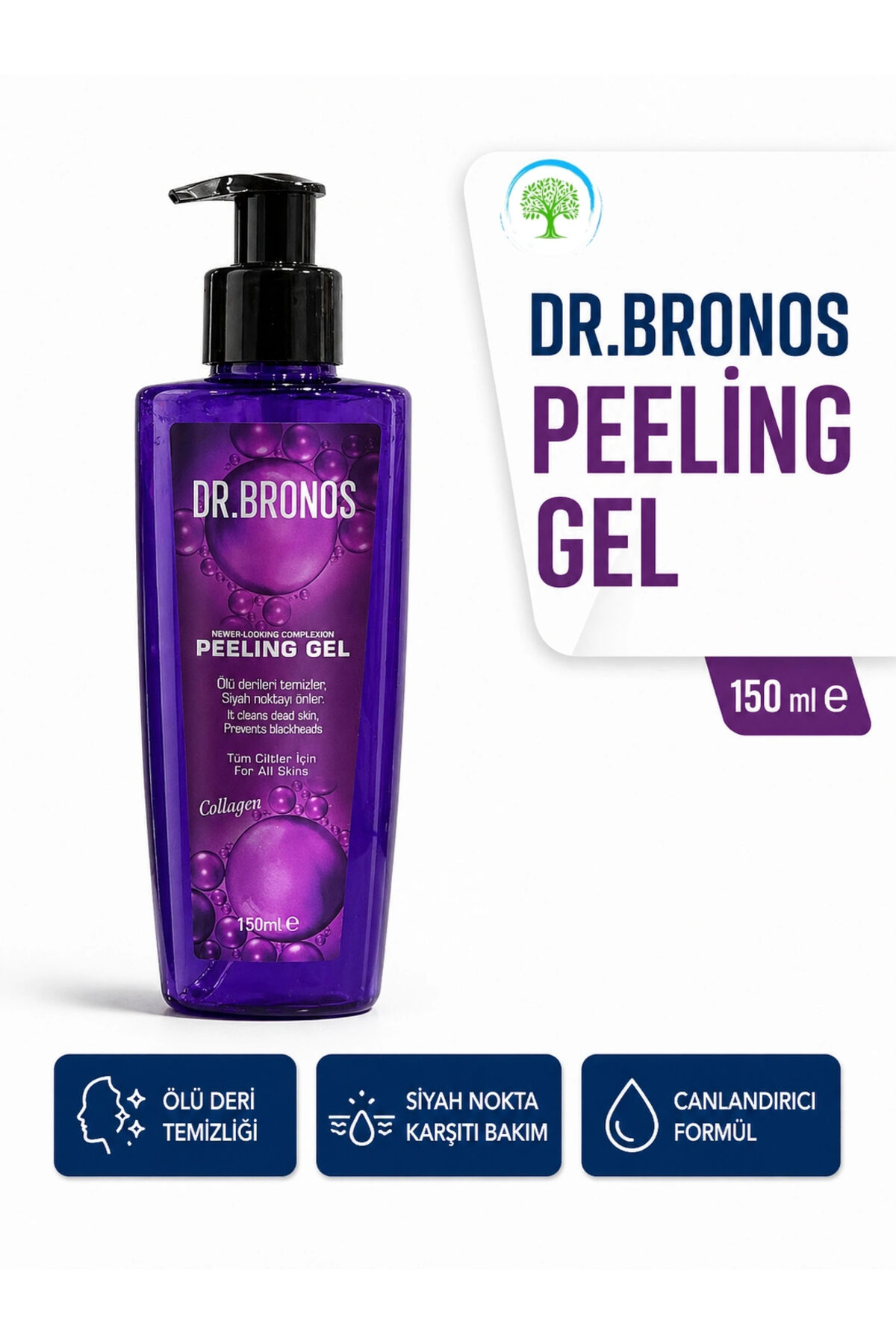 Collagen Peeling Jel 150 ml | Sıkılaştırıcı ve Yenileyici Cilt Bakım Peelingi