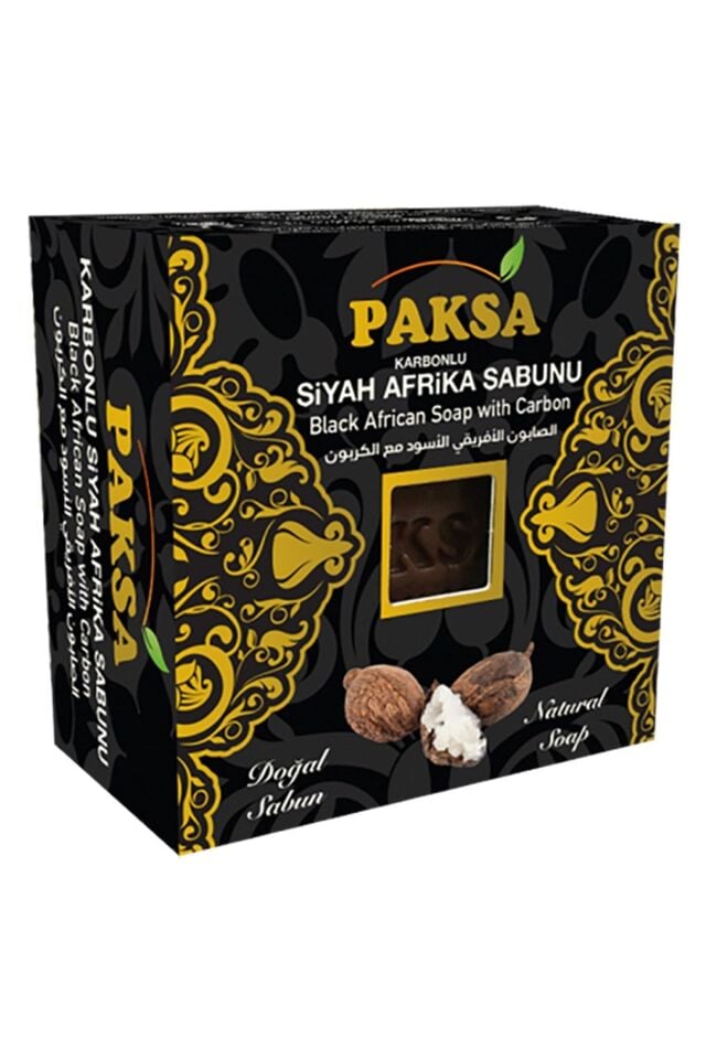 Karbonlu Siyah Afrika Sabunu 125 gr | Aktif Karbon Katkılı, Derinlemesine Arındırıcı, Gözenek Temizleyici ve Dengeleyici Bakım Sabunu