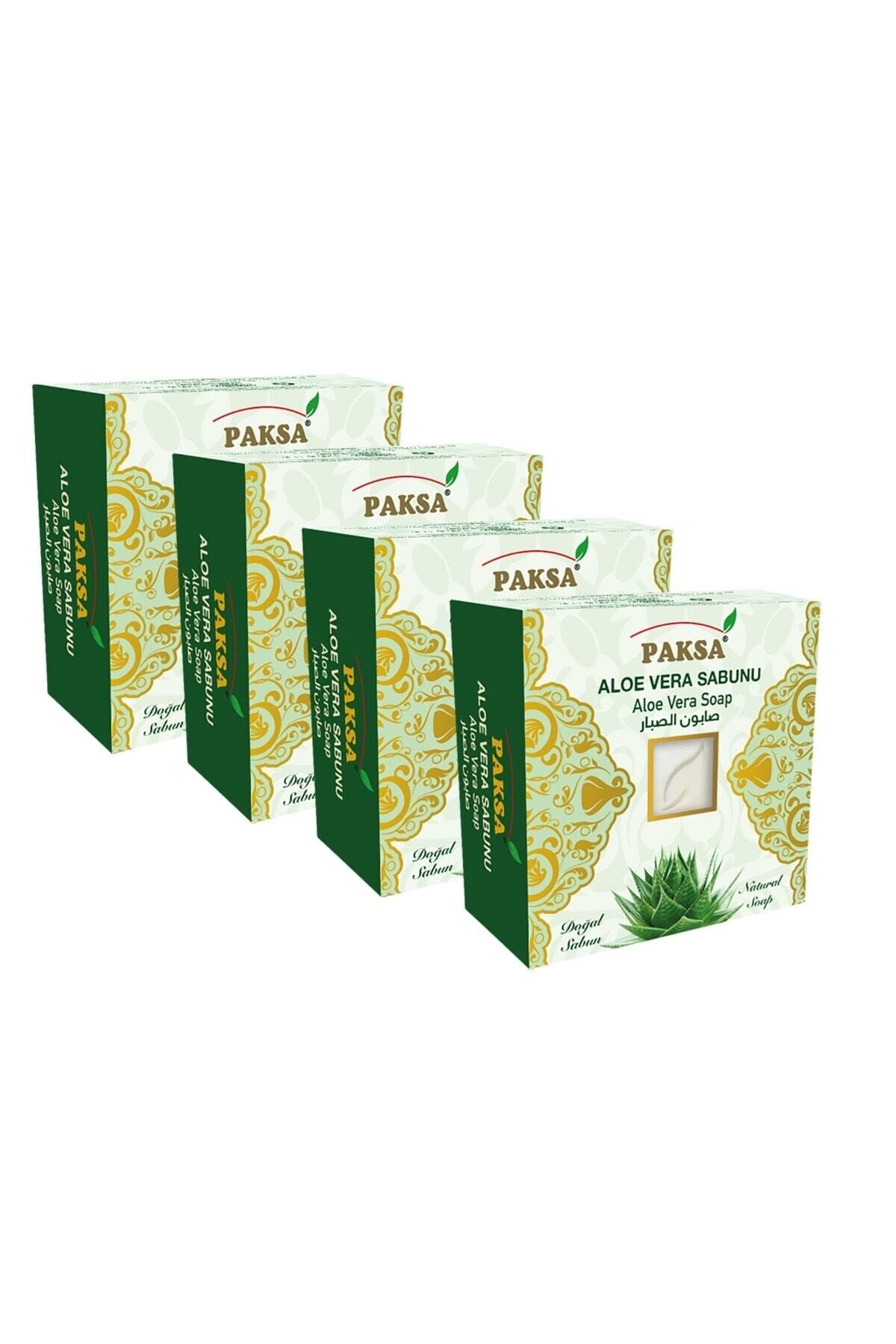 Aloe Vera Sabunu 4 x 125 gr | Aloe Vera Özlü, Yatıştırıcı, Nemlendirici ve Ferahlatıcı Bakım Sabun Seti